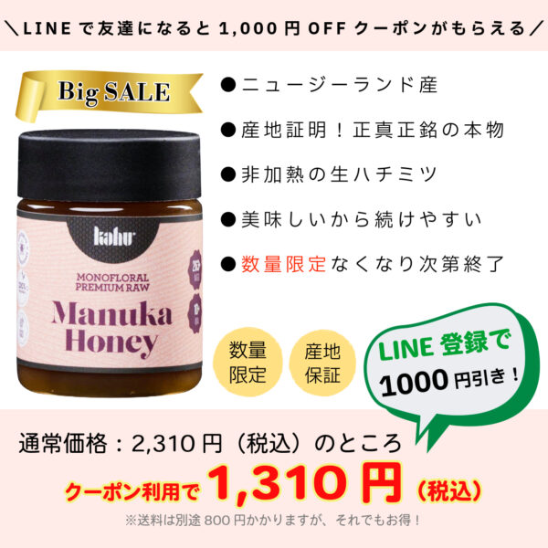 60g – マヌカハニー MGO 263+ (MA10+) - 画像 (5)